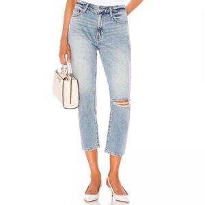 Current/Elliot Vintage Crop Slim Jeans Sz 31 two year destroyed wash